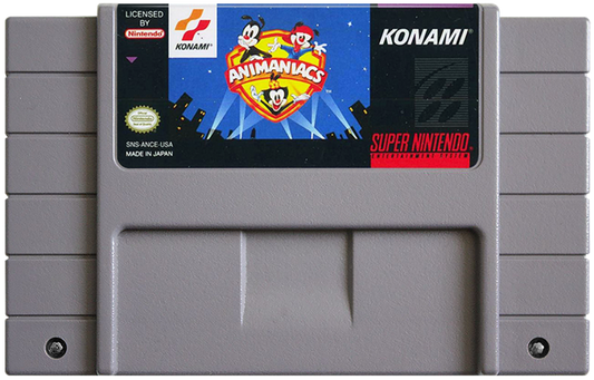 Animaniacs cartridge for Super Nintendo Entertainment System (SNES) retro video game