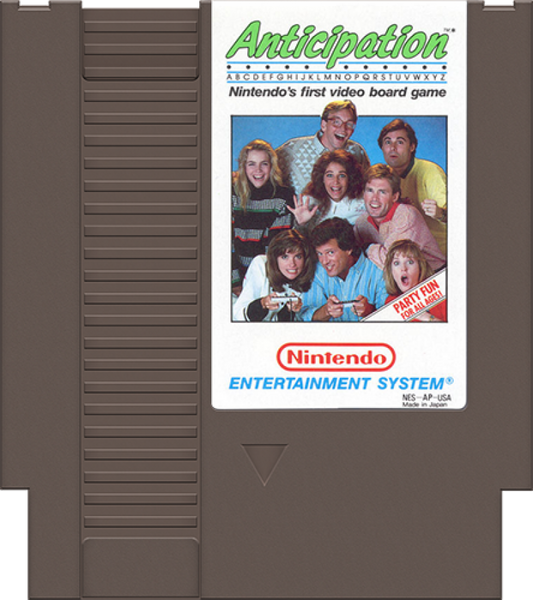 Anticipation cartridge for Nintendo Entertainment System (NES) retro video game