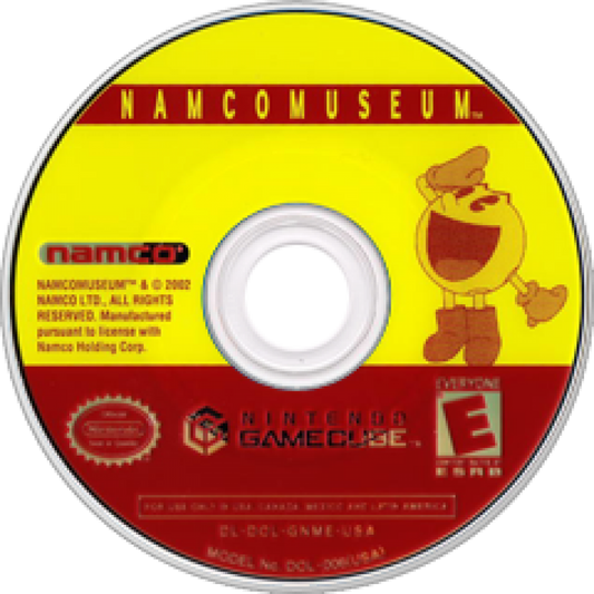 Namco Museum (Player's Choice) – GameCube (GC) Front Cover Disc Art HD image