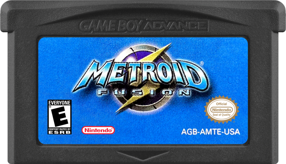 Metroid: Fusion – Game Boy Advance (GBA) Front Cartridge Art for this Video Game