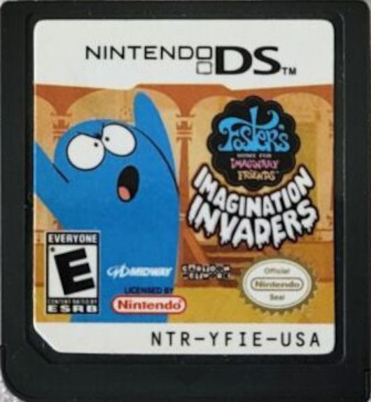 Foster’s Home for Imaginary Friends Imagination Invaders for Nintendo DS, cartridge for an action-adventure platformer video game with cartoon-style gameplay, puzzle-solving, and character-based missions