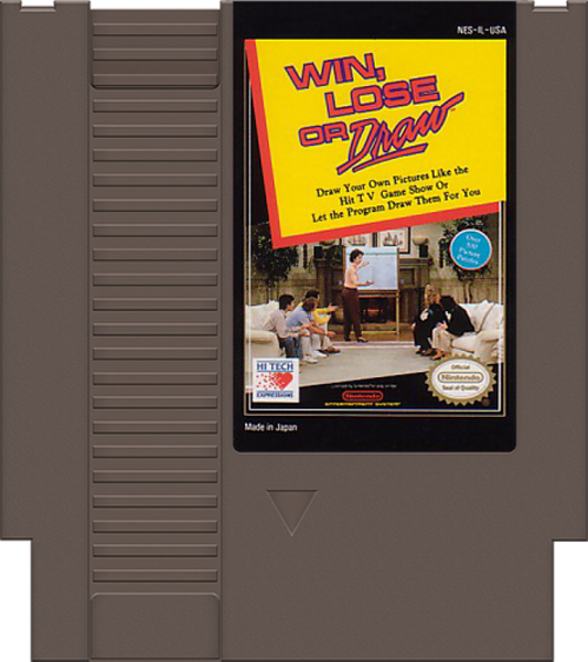 Win, Lose Or Draw cartridge for Nintendo Entertainment System (NES) retro video game