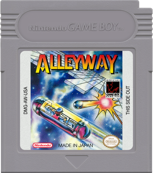 Alleyway cartirdge art for Game Boy (GB) video game
