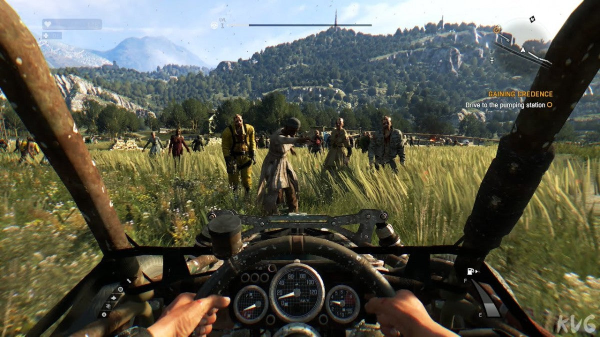 Dying Light The Following Enhanced Edition PlayStation 4 game featuring open-world zombie survival gameplay and expanded story content screenshot