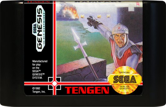 Rampart Sega Genesis retro video game strategy action cartridge (1992)