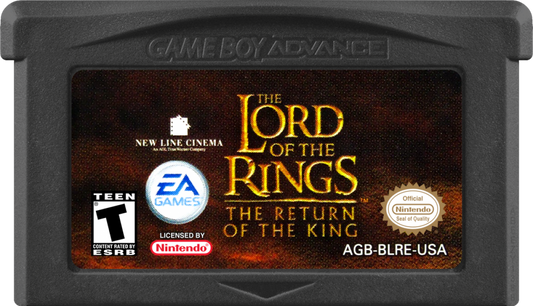 Lord of the Rings: The Return of the King cgame cartridge for Game Boy Advance (GBA) video game