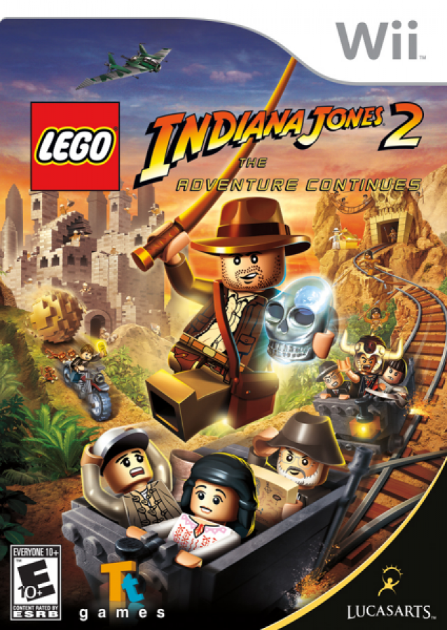 LEGO Indiana Jones 2: The Adventure Continues cover art for Nintendo Wii (Wii) video game