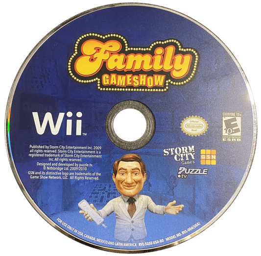 Family Game Show disc art for Nintendo Wii (Wii) video game