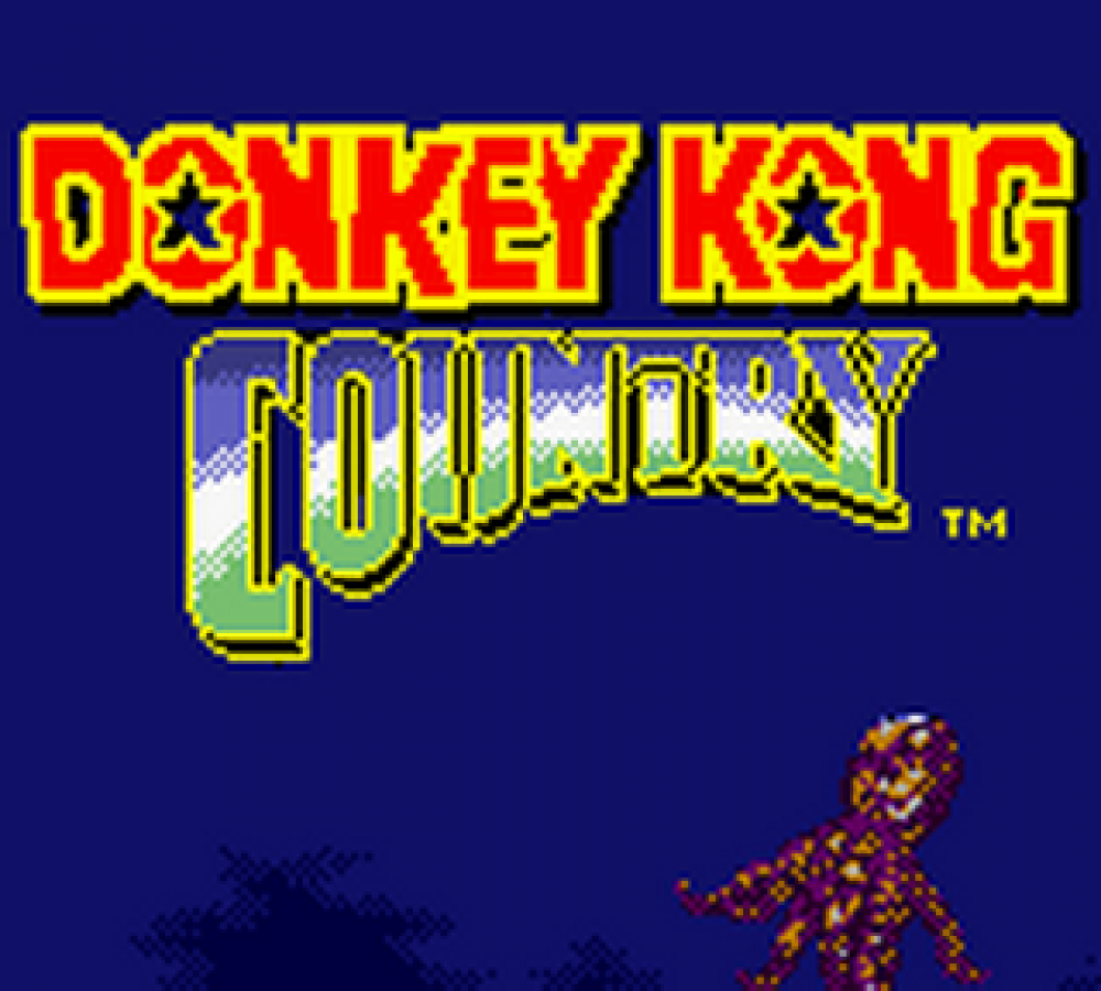 Donkey Kong Country – Game Boy Color (GBC) title screen Art for this game boy color game.