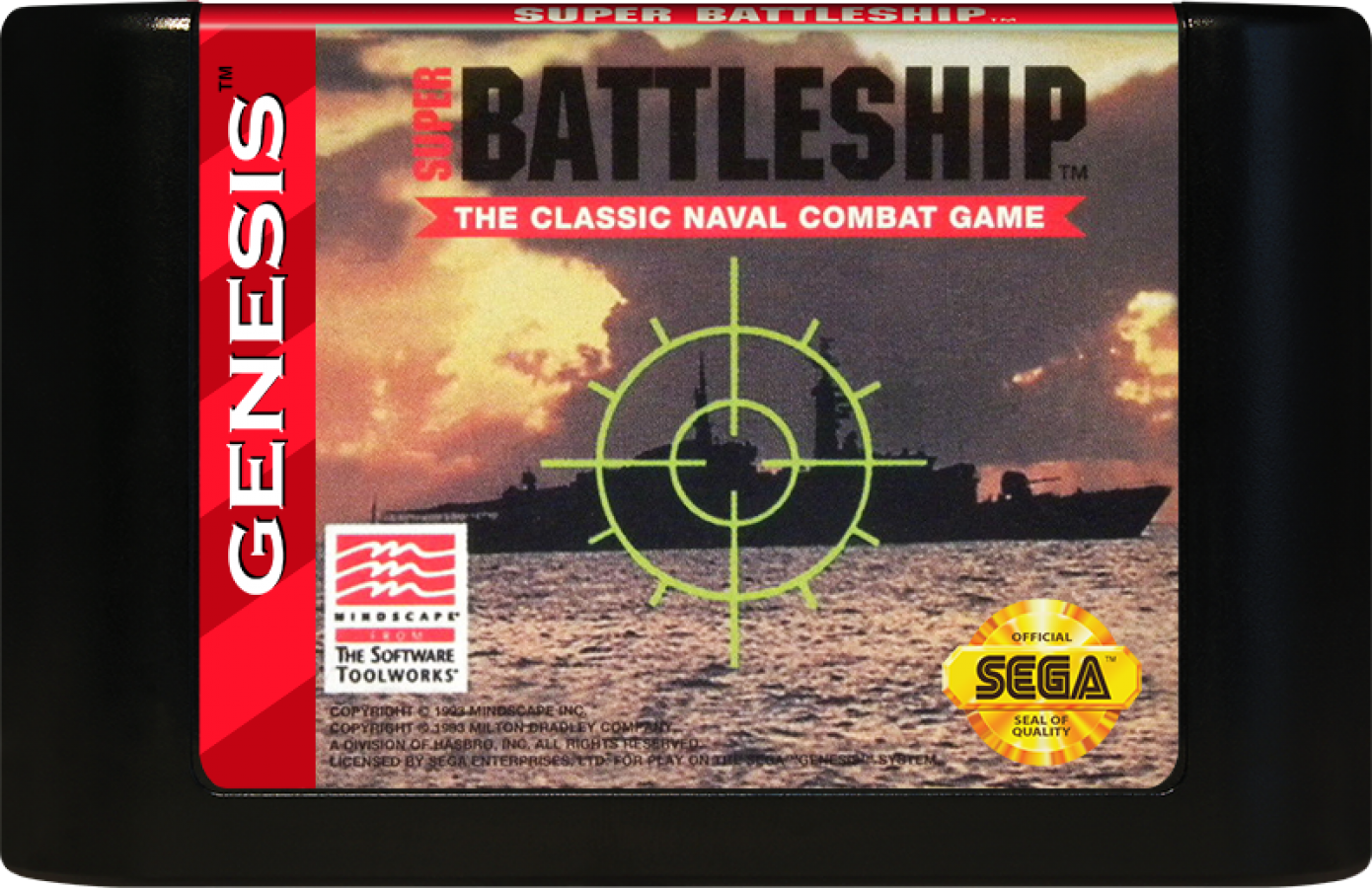Super Battleship cartridge for Sega Genesis (GEN) video game