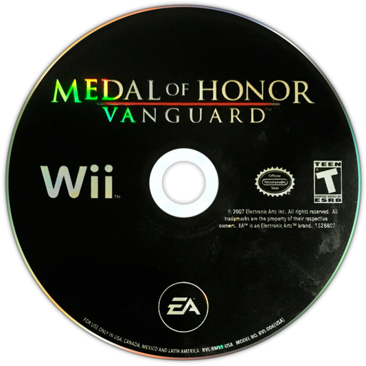Medal of Honor: Vanguard – Nintendo Wii (Wii) World War II first-person shooter action video game disc