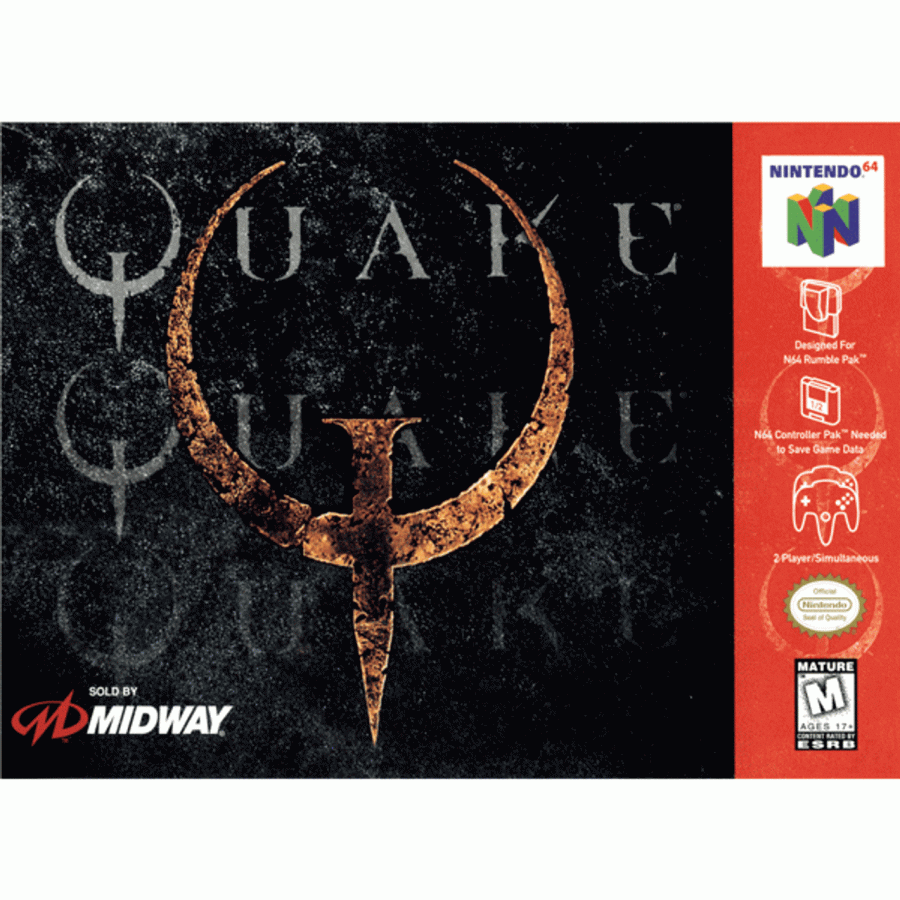 Quake cover art for Nintendo 64 (N64) video game