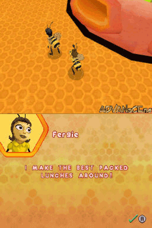 Bee Movie: The Game gameplay for Nintendo DS (DS) animated movie-based adventure video game