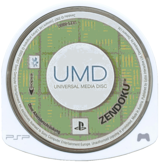 Zendoku PlayStation Portable PSP inspired design featuring puzzle strategy gameplay aesthetic colorful dragon themed challenges tile matching mechanics fast paced brain teasing action vibrant fantasy visuals and portable handheld gaming presentation UMD