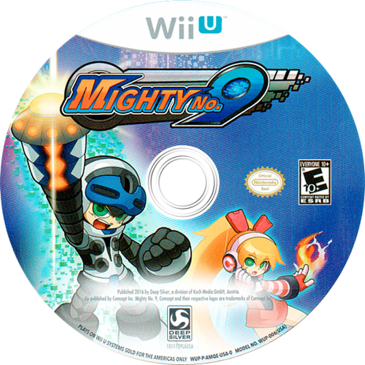 LocalID_28Mighty No. 9 disc cover art for Nintendo Wii U (WiiU) video game019
