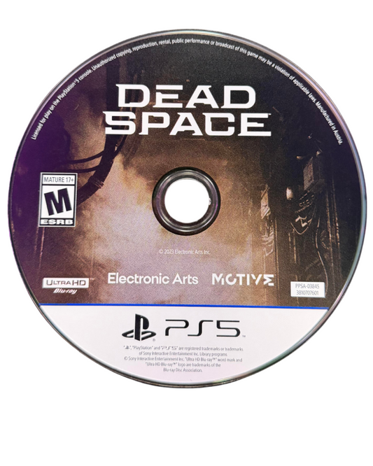 Dead Space PS5 survival horror video game disc
