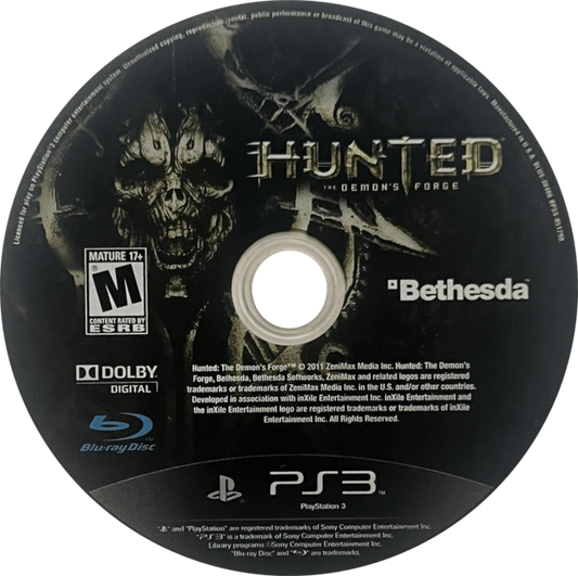 retro Hunted The Demons Forge PlayStation 3 PS3 cover art collectible fantasy action RPG game authentic classic gaming disc