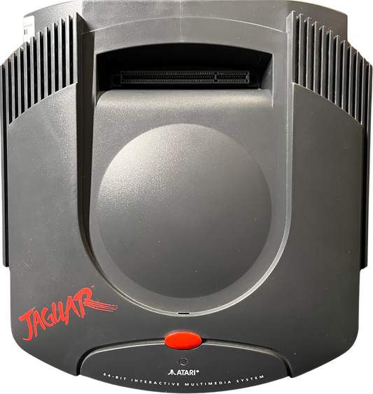 Atari Jaguar console system retro gaming hardware 64 bit system cartridge based gaming classic Atari console vintage gaming system home console Jaguar gaming system hardware system