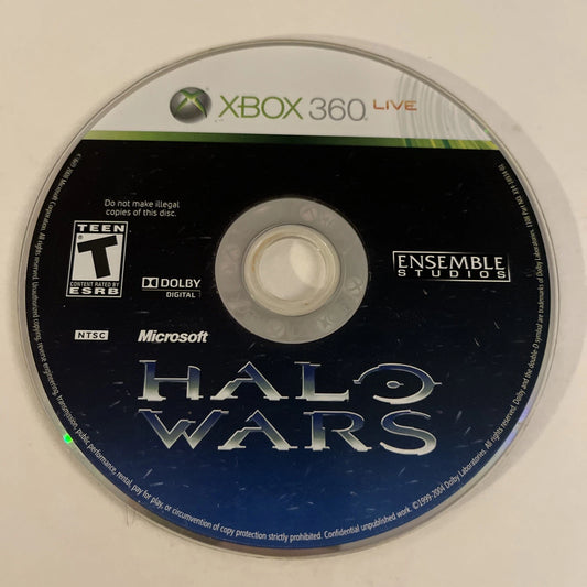 Halo Wars disc for Xbox 360 (X360) real-time strategy video game