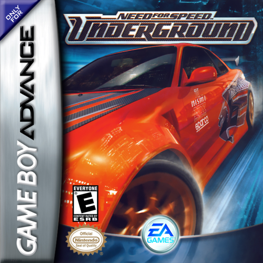 Need for Speed: Underground cover art for Game Boy Advance (GBA) video game