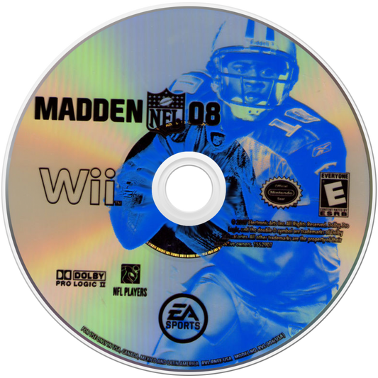 Madden NFL 08 – Nintendo Wii (Wii) American football sports simulation video game disc