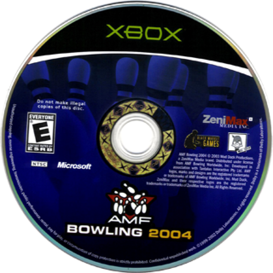 AMF Bowling 2004 disc art for Xbox (XBOX) video game