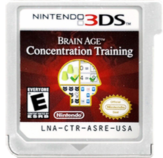 Brain Age: Concentration Training cartridge for Nintendo 3DS (3DS) educational puzzle video game
