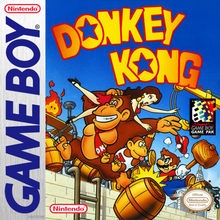Donkey Kong cover art for Game Boy (GB) video game