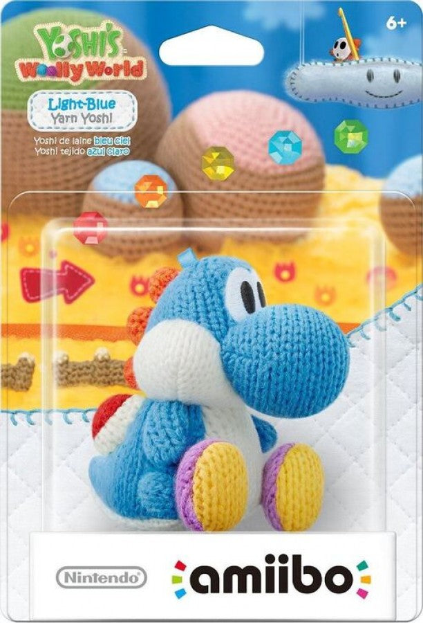 Blue Yarn Yoshi Amiibo Yoshis Woolly World sealed Nintendo figure