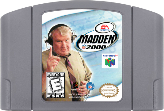 Madden NFL 2000 cartridge for Nintendo 64 N64 video game
