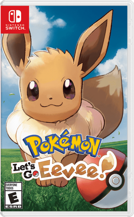 Pokemon: Let's Go Eevee cover art for Nintendo Switch (NS) video game
