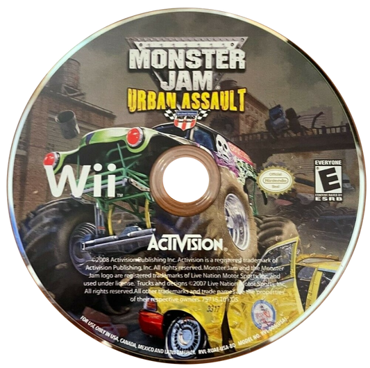 Monster Jam: Urban Assault – Nintendo Wii (Wii) monster truck racing arcade sports video game disc