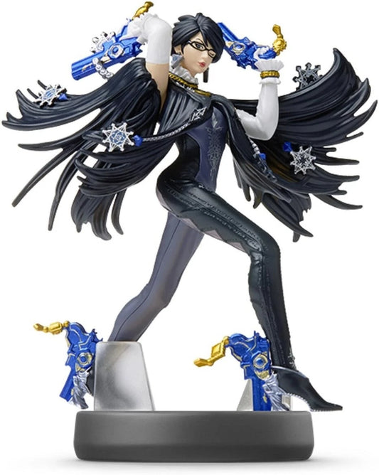 Bayonetta Super Smash Bros Amiibo sealed figure featuring the stylish witch from the Bayonetta series in dynamic pose with detailed sculpt NFC functionality for in game bonuses compatible with Nintendo Switch Wii U and 3DS and collectible Nintendo figure from the Super Smash Bros series figure