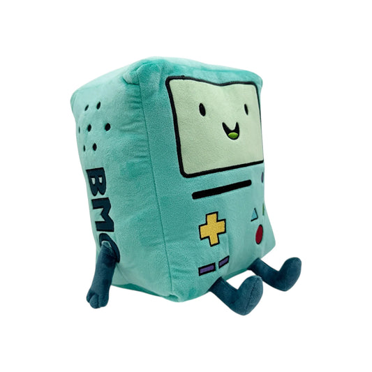 Adventure Time BMO 9 Inch Plush featuring Adventure Time inspired BMO character design soft collectible plush detailed embroidered features display worthy craftsmanship fan favorite gaming companion and collectible gaming appeal