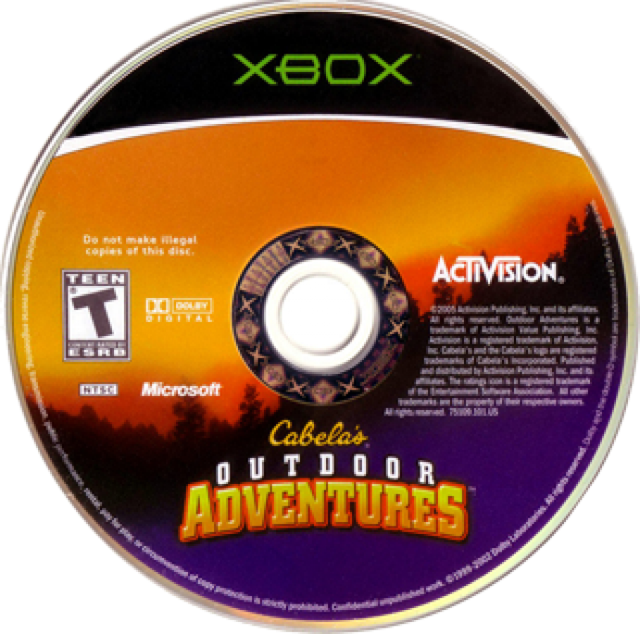 Cabela's Outdoor Adventures disc art for Xbox (XBOX) video game