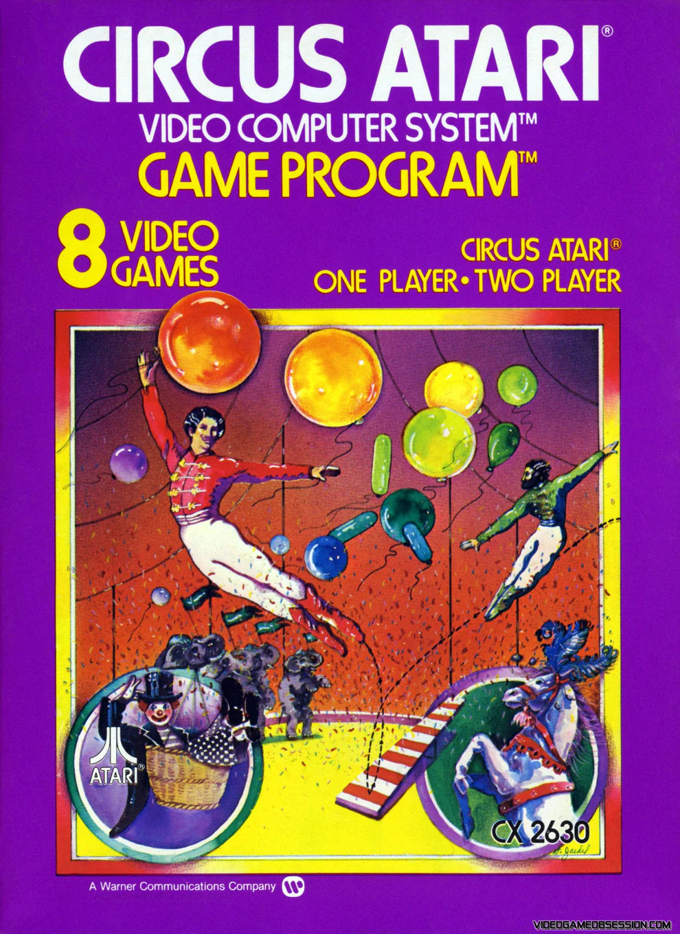 Circus Atari cover art for Atari 2600 video game