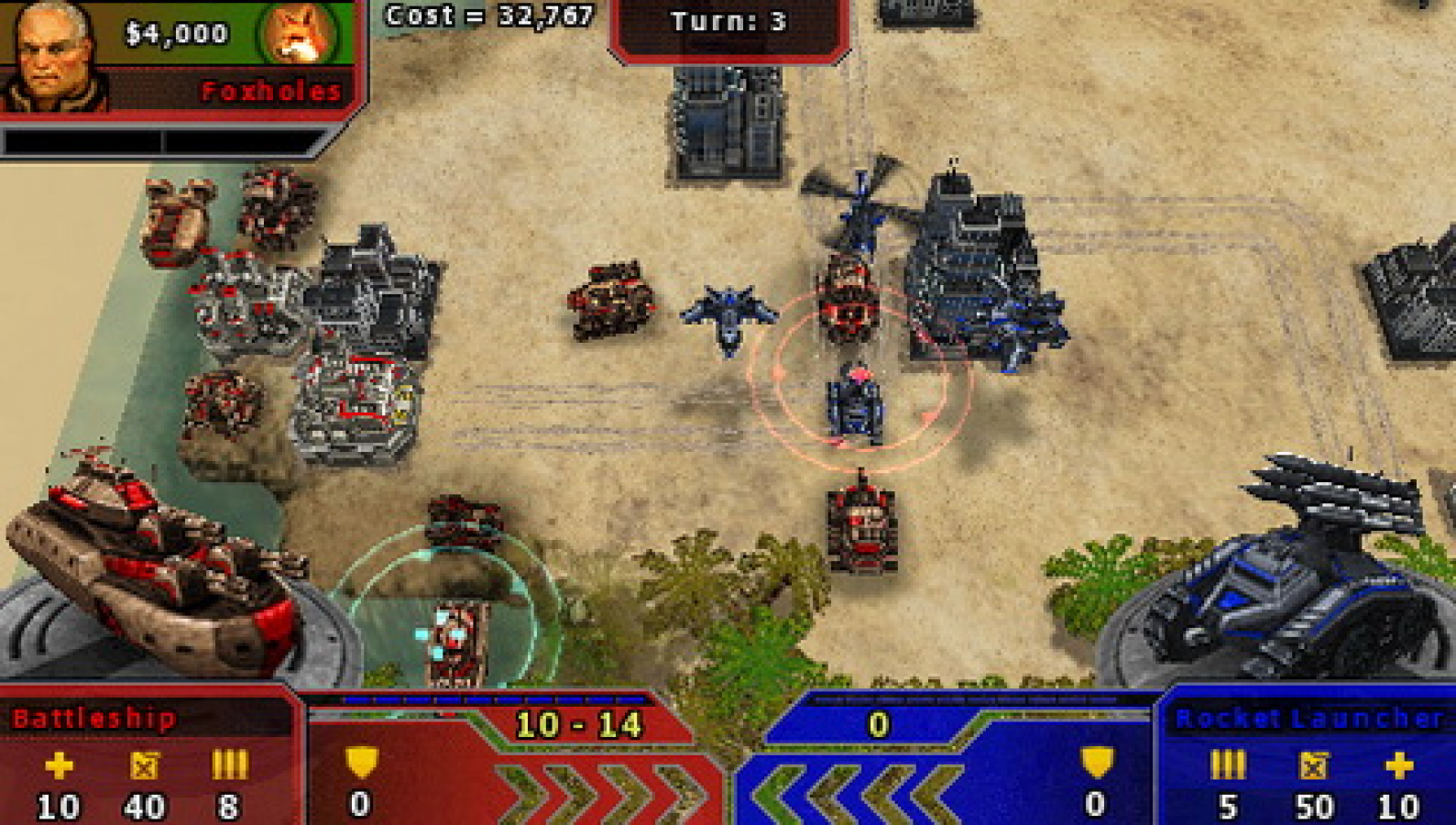 Field Commander – PlayStation Portable (PSP) gameplay for turn-based strategy video game