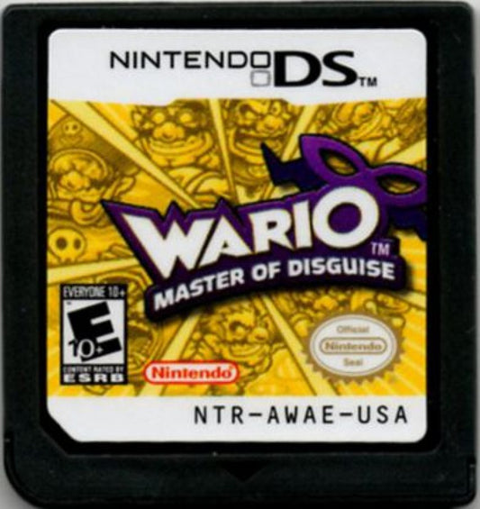 Wario: Master of Disguise cartridge for Nintendo DS (DS) platformer video game