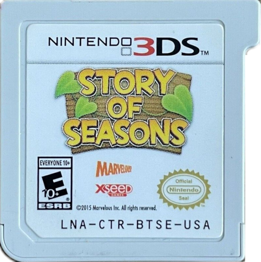 Story of Seasons cartridge for Nintendo 3DS (3DS) farming simulation role-playing video game