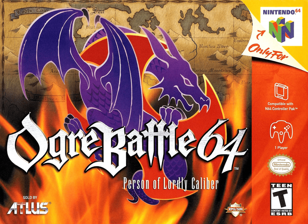 Ogre Battle 64: Person of Lordly Caliber cover art for Nintendo 64 (N64) video game