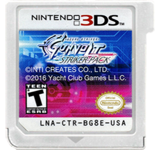 Azure Striker Gunvolt: Striker Pack cartridge for Nintendo 3DS (3DS) action platformer video game