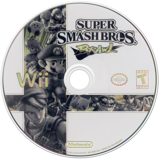 Super Smash Bros. Brawl – Nintendo Wii (Wii) fighting multiplayer action video game disc