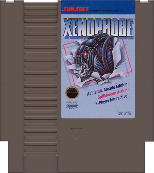 Xenophobe cartridge for Nintendo Entertainment System (NES) retro video game