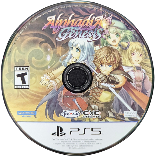 Alphadia Genesis PlayStation 5 turn-based fantasy RPG retro-style adventure Kemco 16-bit era inspired pixel art party combat magic system exploration quests disc