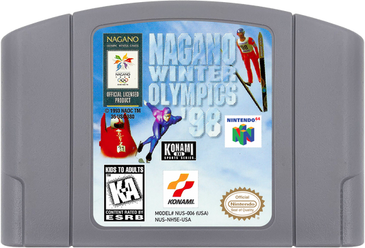 Nagano Winter Olympics 98 cartridge for Nintendo 64 N64 video game