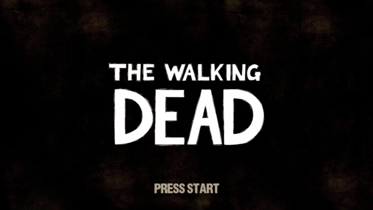 The Walking Dead: A Telltale Games Series start screen for Xbox 360 (X360) episodic graphic adventure video game