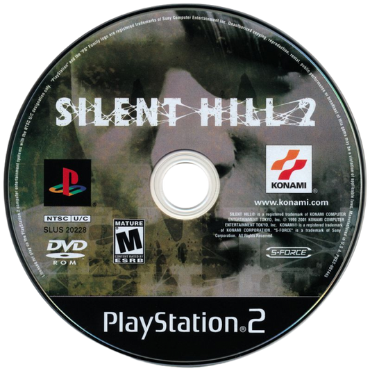 Silent Hill 2 – PlayStation 2 (PS2) video game disc, survival horror game