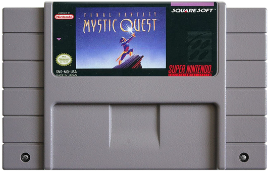 Final Fantasy Mystic Quest in box cartridge for Super Nintendo Entertainment System (SNES) retro video game