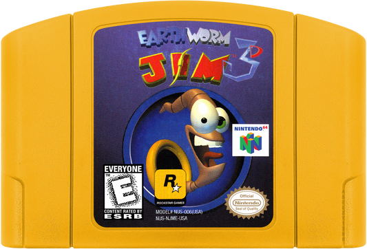 Earthworm Jim 3D cartridge for Nintendo 64 (N64) video game