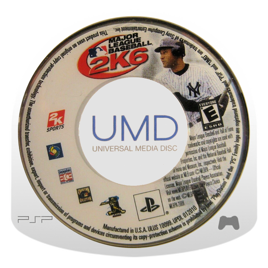 Major League Baseball 2K6 PSP baseball sports game with portable pitching batting and season play simulation disc